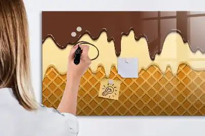Magnetinė piešimo lenta ledų formos