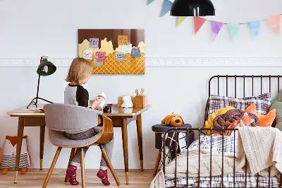 Magnetinė piešimo lenta ledų formos