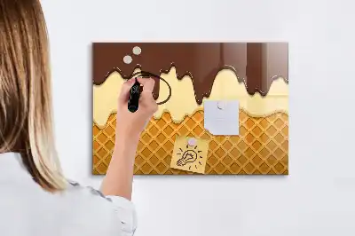 Magnetinė piešimo lenta ledų formos