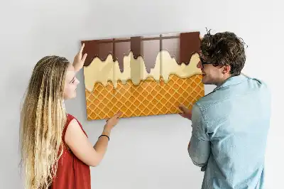 Magnetinė piešimo lenta ledų formos