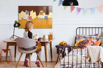 Magnetinė piešimo lenta ledų formos