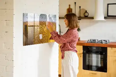 Magnetinė rašymo lenta su alaus bokalo dizainu