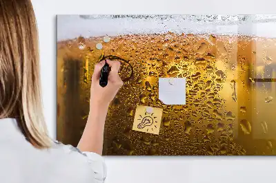 Magnetinė rašymo lenta su alaus bokalo dizainu