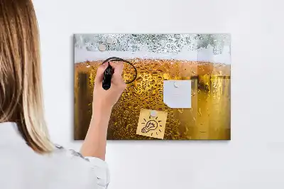 Magnetinė rašymo lenta su alaus bokalo dizainu