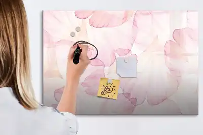 Magnetinė piešimo lenta akvareliniai žiedlapiai