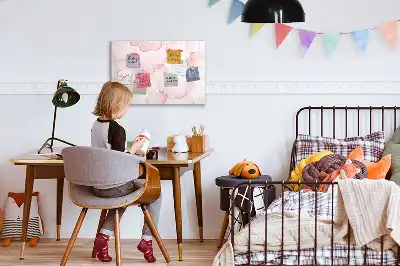 Magnetinė piešimo lenta akvareliniai žiedlapiai