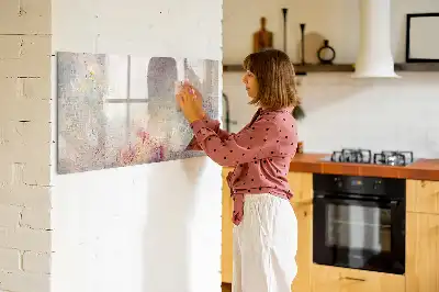 Magnetinė rašymo lenta tapybiškos abstrakcijos dizaino