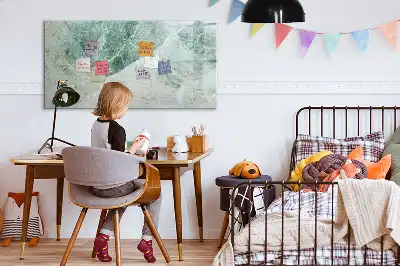 Magnetinė piešimo lenta su marmuro rašto paviršiumi