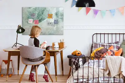 Magnetinė piešimo lenta su marmuro rašto paviršiumi
