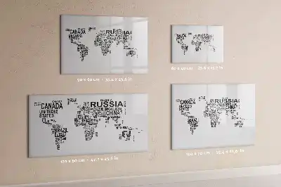 Magnetinė piešimo lenta raidžių kontinentai