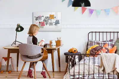 Magnetinė piešimo lenta raidžių kontinentai