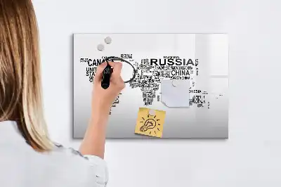 Magnetinė piešimo lenta raidžių kontinentai
