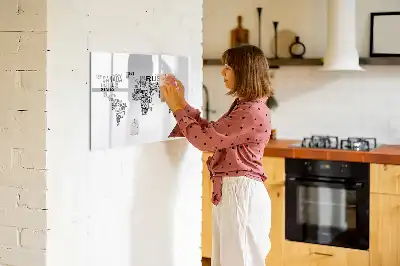 Magnetinė piešimo lenta raidžių kontinentai
