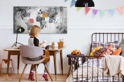 Magnetinė rašymo lenta pasaulio žemėlapis
