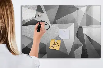 Magnetinė piešimo lenta su 3D abstrakcijos dizainu