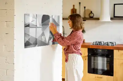 Magnetinė piešimo lenta su 3D abstrakcijos dizainu