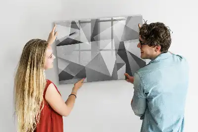 Magnetinė piešimo lenta su 3D abstrakcijos dizainu