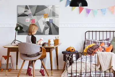Magnetinė piešimo lenta su 3D abstrakcijos dizainu