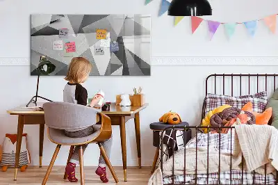 Magnetinė piešimo lenta su 3D abstrakcijos dizainu
