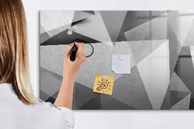Magnetinė piešimo lenta su 3D abstrakcijos dizainu