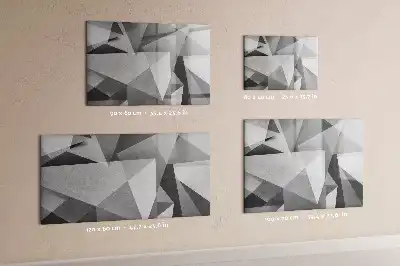 Magnetinė piešimo lenta su 3D abstrakcijos dizainu