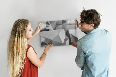 Magnetinė piešimo lenta su 3D abstrakcijos dizainu