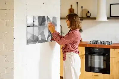 Magnetinė piešimo lenta su 3D abstrakcijos dizainu