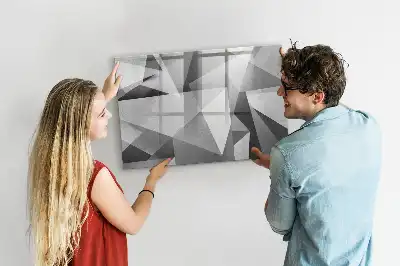 Magnetinė piešimo lenta su 3D abstrakcijos dizainu