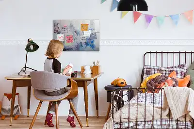 Magnetinė piešimo lenta Teptuko potėpiai