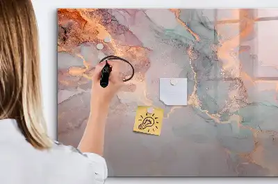 Magnetinė rašymo lenta dekoratyvinio marmuro rašto