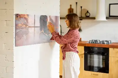 Magnetinė rašymo lenta dekoratyvinio marmuro rašto