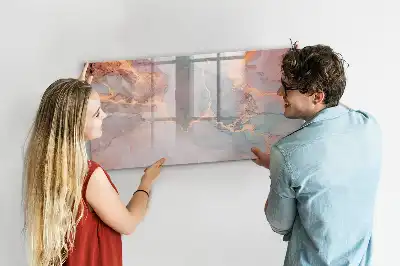 Magnetinė rašymo lenta dekoratyvinio marmuro rašto