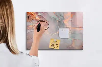 Magnetinė rašymo lenta dekoratyvinio marmuro rašto