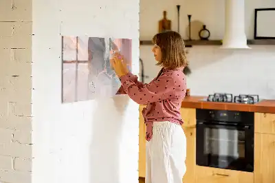 Magnetinė rašymo lenta dekoratyvinio marmuro rašto
