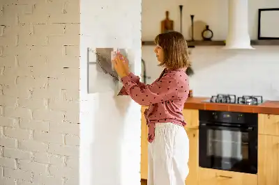 Magnetinė piešimo lenta auksinio marmuro dizaino