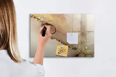 Magnetinė piešimo lenta auksinio marmuro dizaino