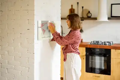 Magnetinė rašymo lenta su raidiniu pasaulio žemėlapiu
