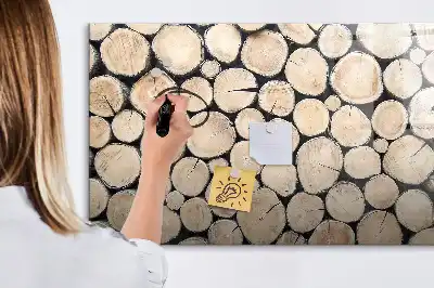 Magnetinė piešimo lenta Pjauti medžio kamienai
