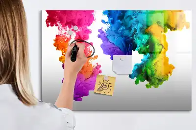 Magnetinė piešimo lenta spalvų vaivorykštė