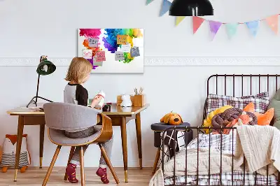 Magnetinė piešimo lenta spalvų vaivorykštė