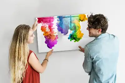 Magnetinė piešimo lenta spalvų vaivorykštė