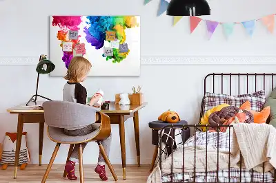 Magnetinė piešimo lenta spalvų vaivorykštė