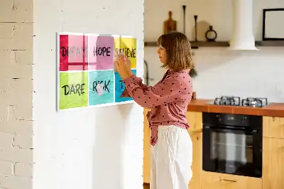 Magnetinė rašymo lenta įkvėpimo lenta