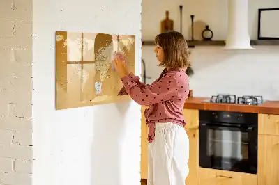 Magnetinė piešimo lenta pasaulio žemėlapis