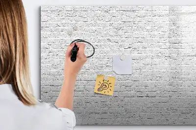 Magnetinė rašymo lenta su plytų sienos raštu