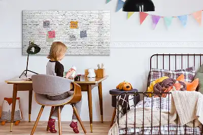 Magnetinė rašymo lenta su plytų sienos raštu