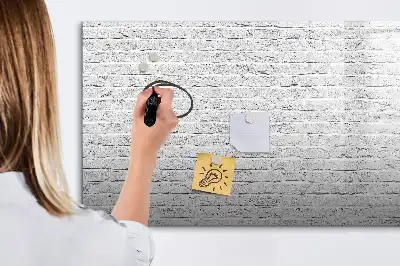Magnetinė rašymo lenta su plytų sienos raštu