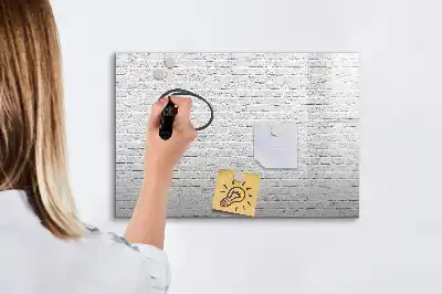 Magnetinė rašymo lenta su plytų sienos raštu
