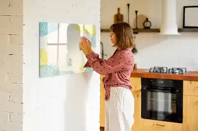 Magnetinė piešimo lenta su puoštu rėmeliu