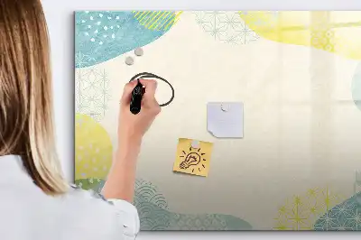 Magnetinė piešimo lenta su puoštu rėmeliu